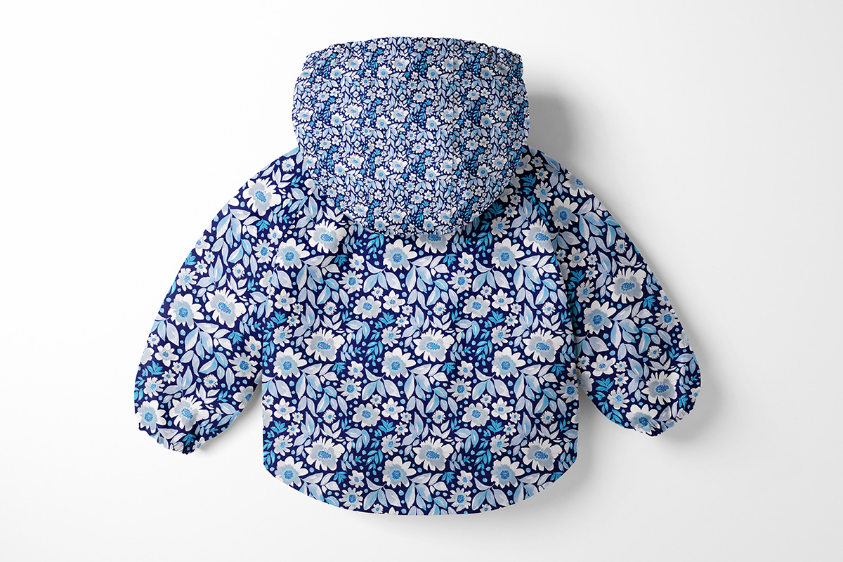 Blue, white and navy, a Pattern Graphic by Anya-D (Photo 7 of 7)