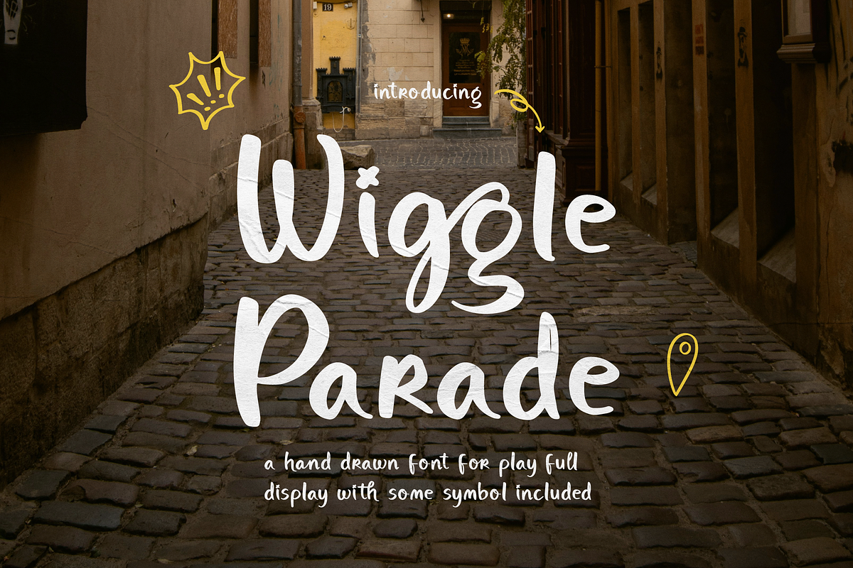 Wiggle Parade | Hand Drawn Playful, a Handwritten Font by gracetype_studio (Photo 1 of 12)