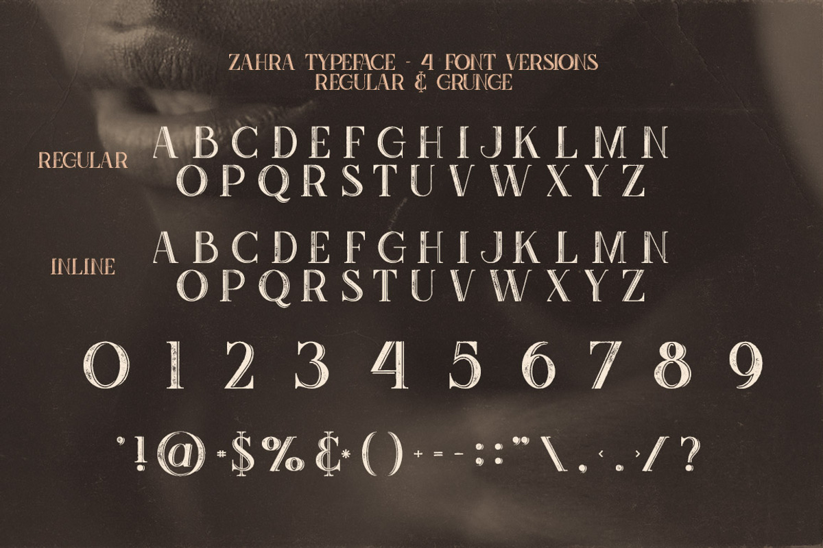 Zahra Typeface preview 2