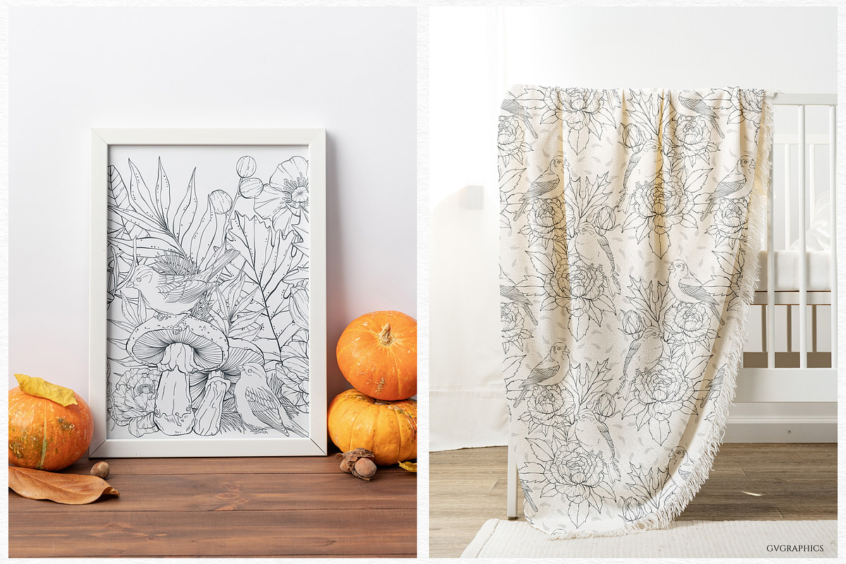 Delicate Autumn Collection, a Seasonal Illustration by GVGraphics (Photo 12 of 15)