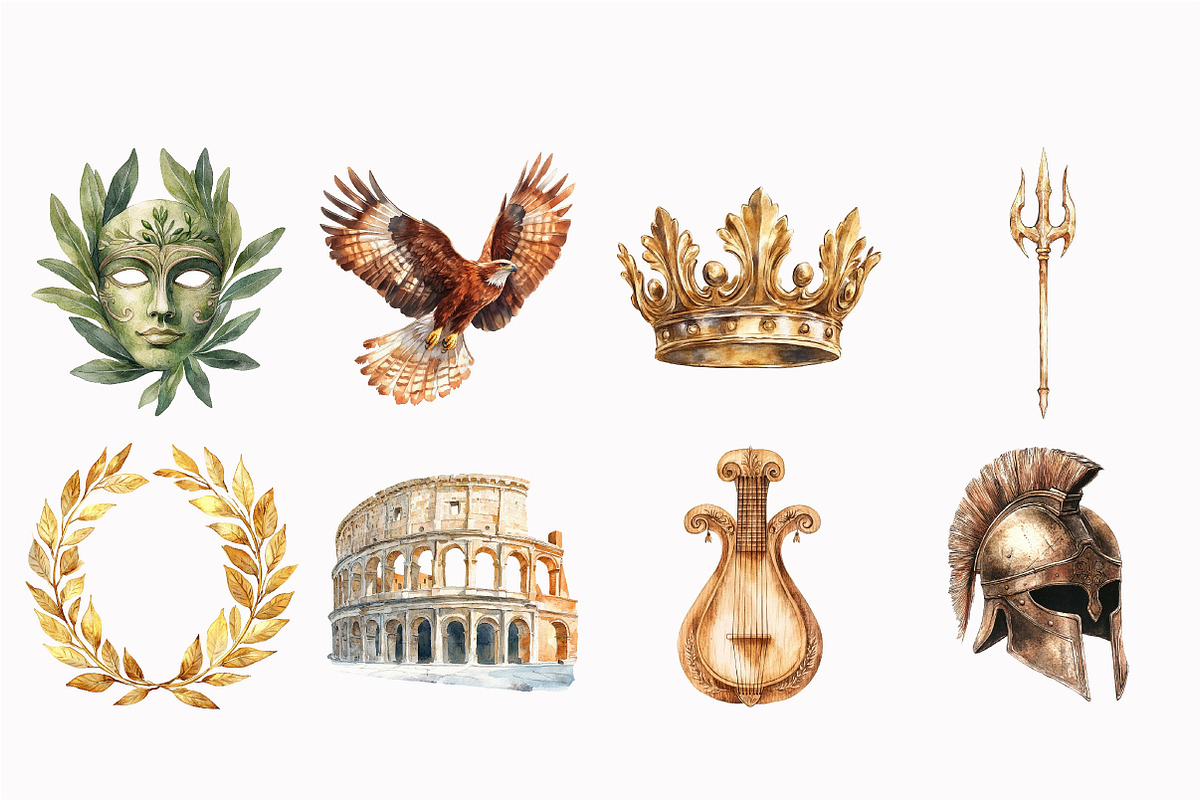 Greek Mythology Clipart, an Illustration by Design Market (Photo 5 of 5)