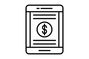 Tablet Line Icon, an Outline Icon by Pexelpy (Thumbnail 2 of 2)
