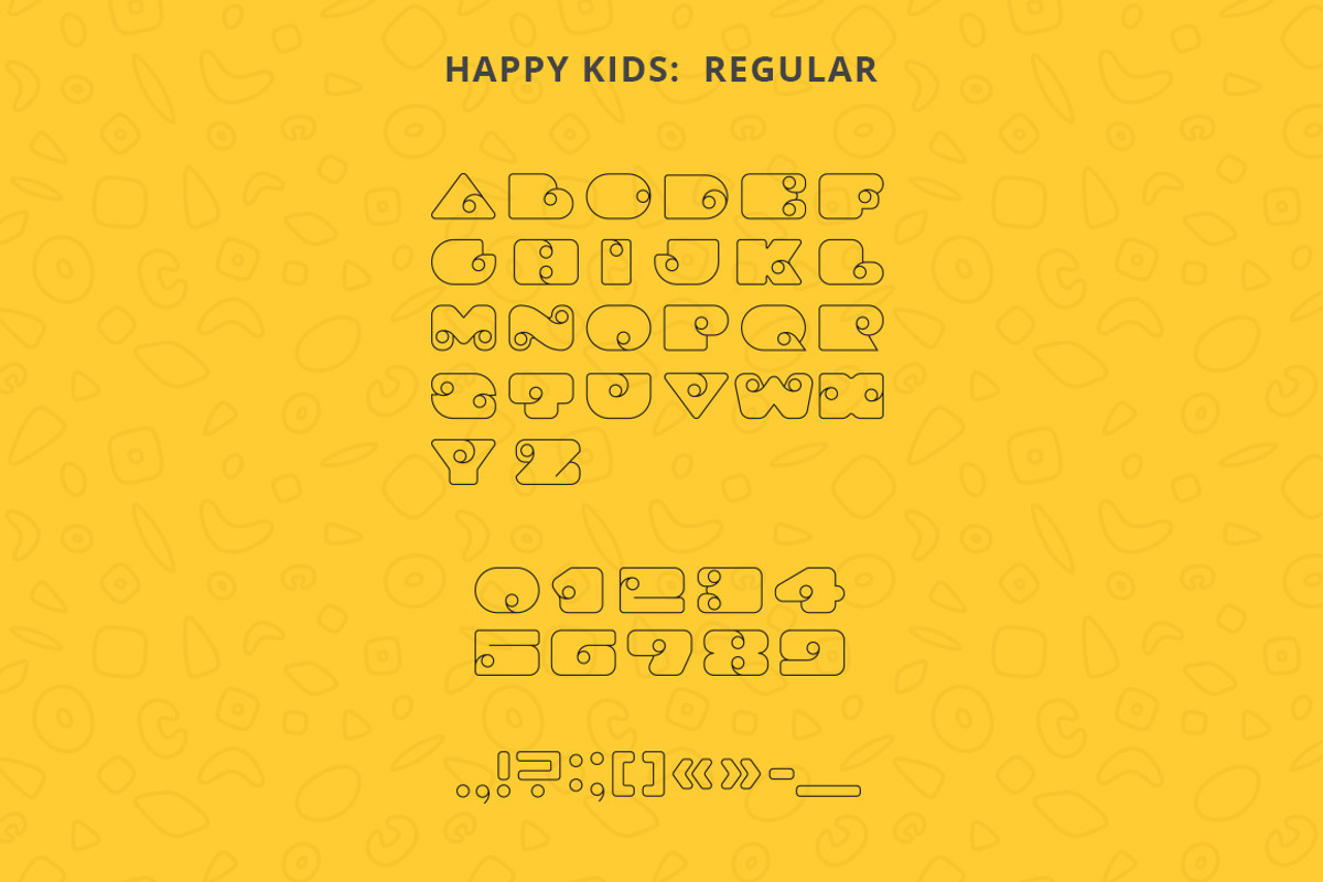 Happy Kid Fancy Font preview 2