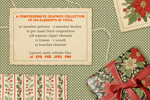 Vintage Christmas Clipart & Patterns