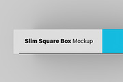 Slim Square Box Mockups - 6 views, a Mockup by Illusiongraphic (Thumbnail 12 of 15)
