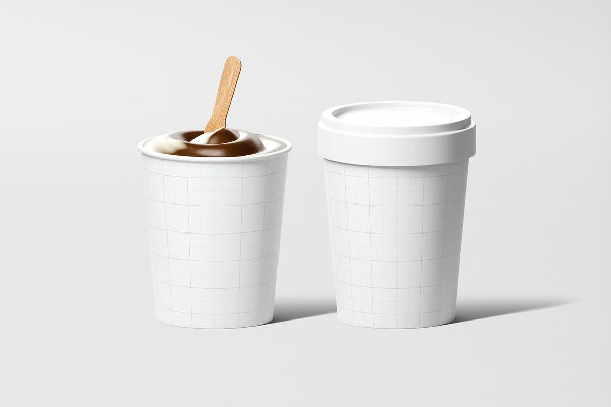 Ice Cream Tub Mockup, a Product Mockup by zpackcreative (Photo 2 of 4)