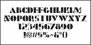 Etched Stencil JNL, a Font by Jeff Levine Fonts (Thumbnail 3 of 5)
