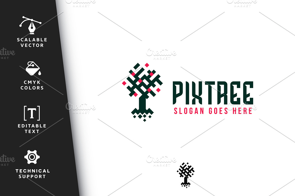 Pixtree Logo, a Branding & Logo Template by Scredeck