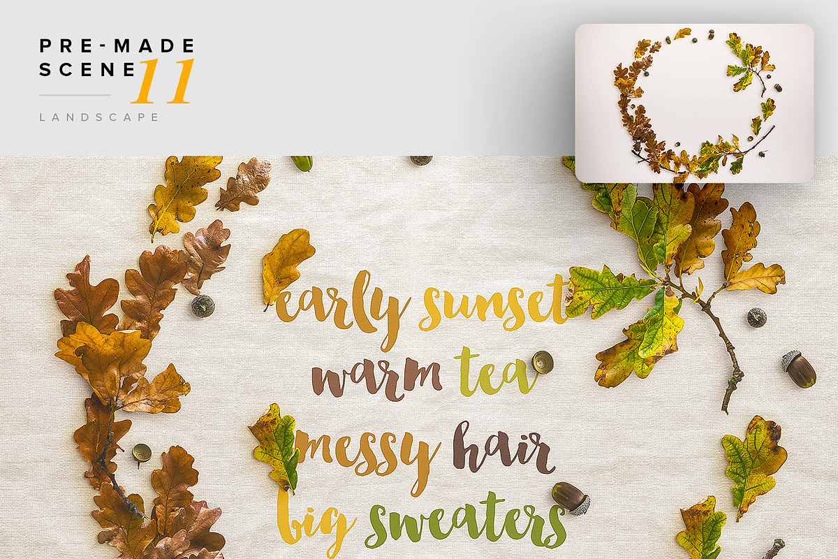 Fall & Autumn Custom Scene Creator, a Product Mockup by Custom Scene (Photo 21 of 22)