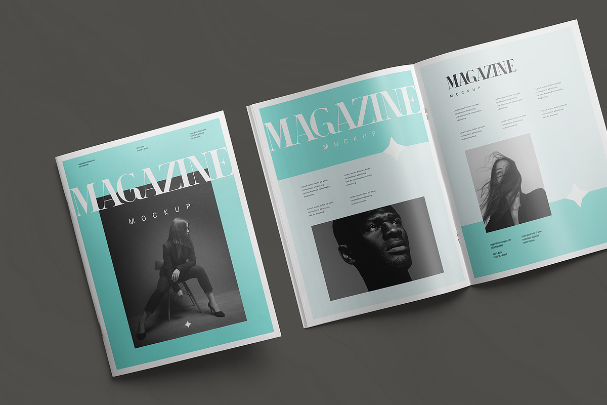 Magazine Mockup, a Product Mockup by DesignNeutrons (Photo 3 of 4)
