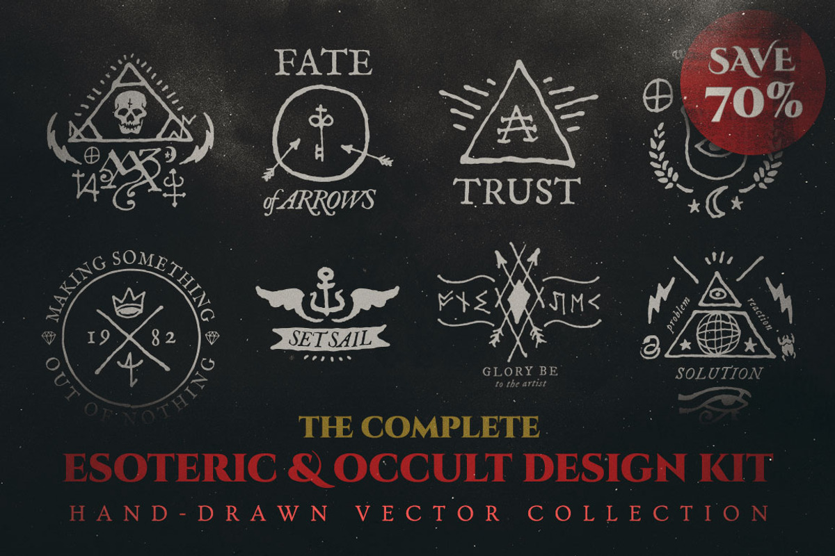 Complete Esoteric/Occult Design Kit, an Illustration by Jeff Finley (Photo 1 of 15)