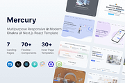 Mercury React Template with ChakraUI, a HTML Template by Themebiotic (Thumbnail 1 of 3)