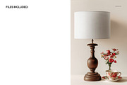 Table Lamp with Drum Shade Mockup, a Household Mockup by creatsy5 (Thumbnail 2 of 5)