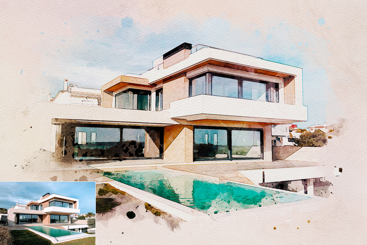Artistic Watercolor Paint Effect, an Action Add-On by liptouse (Photo 11 of 12)