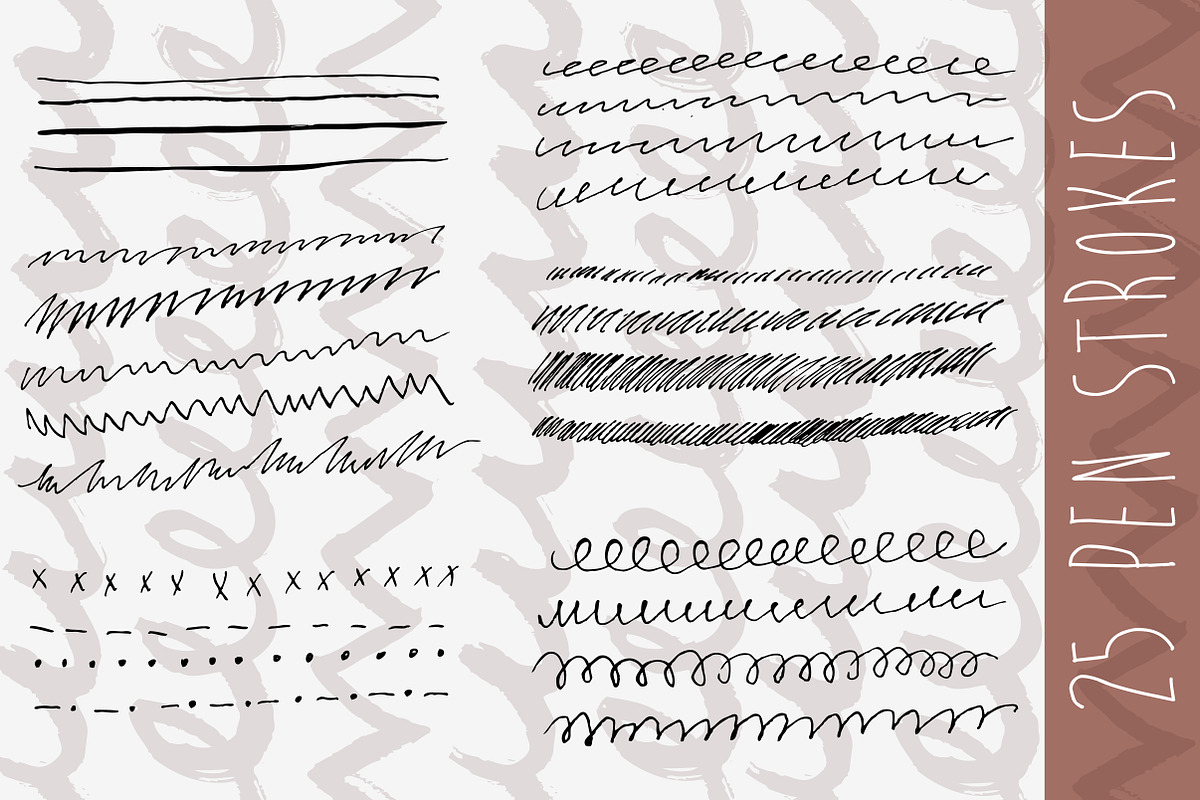 The Art Vector Ink Brushes Pack preview 3