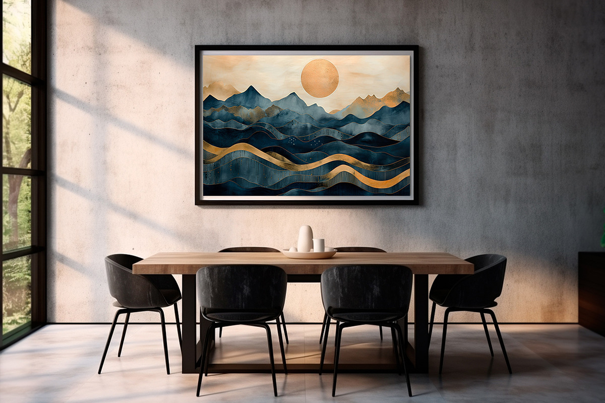 Geometric mountain landscape., a Wallpaper Graphic by O m N i  Studio (Photo 7 of 15)