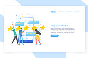 Customer feedback and rating concept, a Technology Illustration by Good Studio (Thumbnail 1 of 3)