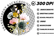 summer garden watercolor clipart, an Illustration by DreamCafeArt (Thumbnail 4 of 8)