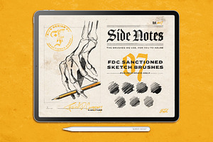 Side Notes Procreate Sketch Brushes