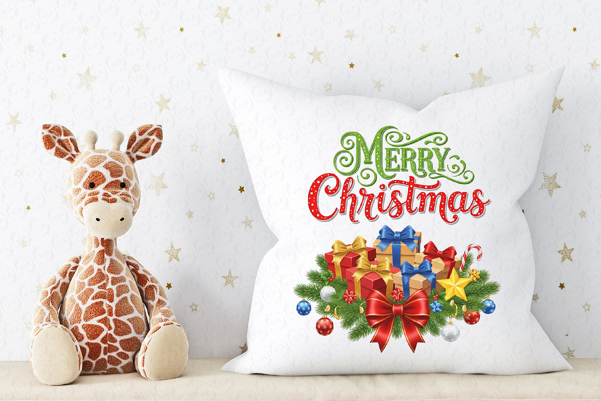Merry Christmas PNG, an Illustration by Craft Nest (Photo 5 of 6)