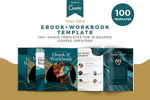 Teal Chic Complete Template Canva