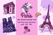 Set of Paris sketches, a Decorative Illustration by Steshnikova (Thumbnail 1 of 4)