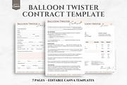 Balloon Twister Contract Template, a Marketing Template by BizTemplateForYou (Thumbnail 1 of 5)