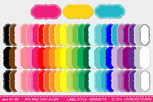 Vector Frame & Label Set/75 frames