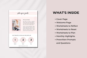 Goal Planner Workbook Canva Template