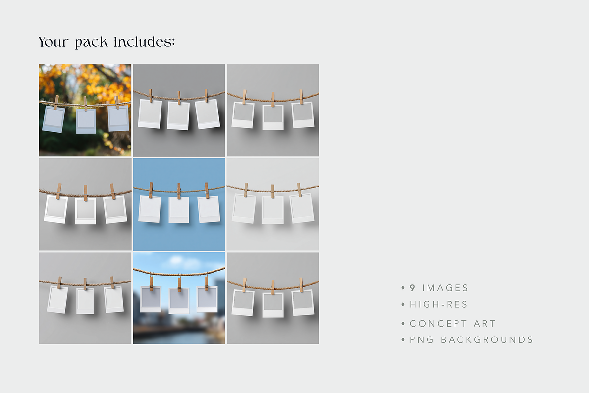 Polaroid Mockups, an Arts & Entertainment Photo by Picturesque Stories (Photo 3 of 3)