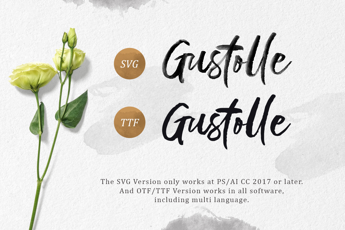 Gustolle SVG Font preview 7