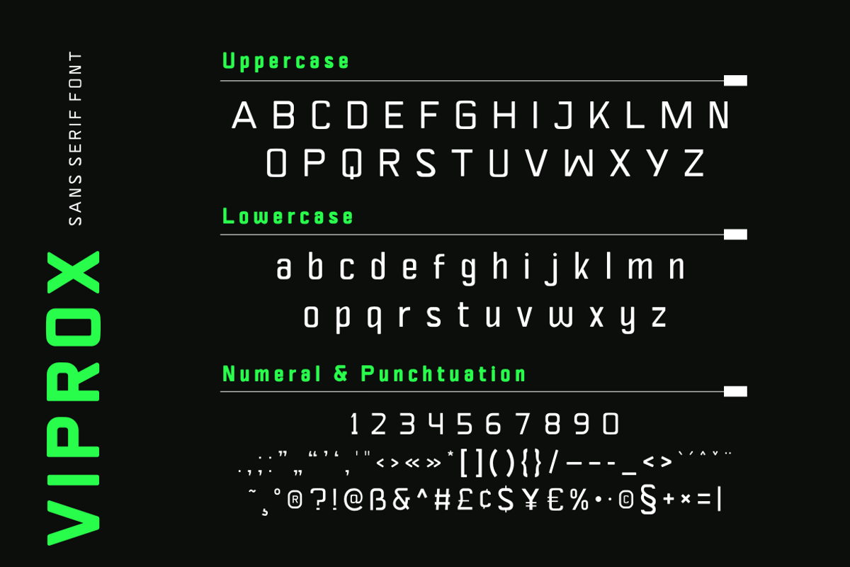 Viprox, a Sans Serif Font by twinstd (Photo 10 of 12)
