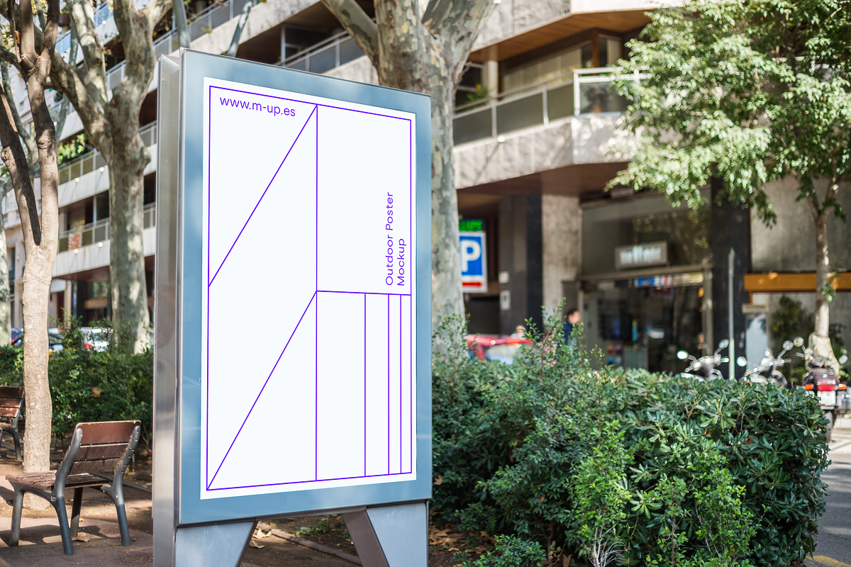 Barcelona City Outdoor Poster Mockup, an Advertising Mockup by M-up (Photo 2 of 2)
