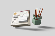 Realistic Desk Calendar Mockup, an Advertising Mockup by bimockup (Thumbnail 6 of 6)