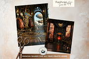 Brass Requiem Steampunk Backdrops V1, a Background Graphic by ThatsDesignArt (Thumbnail 11 of 12)