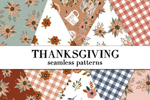 Thanksgiving Seamless Patterns