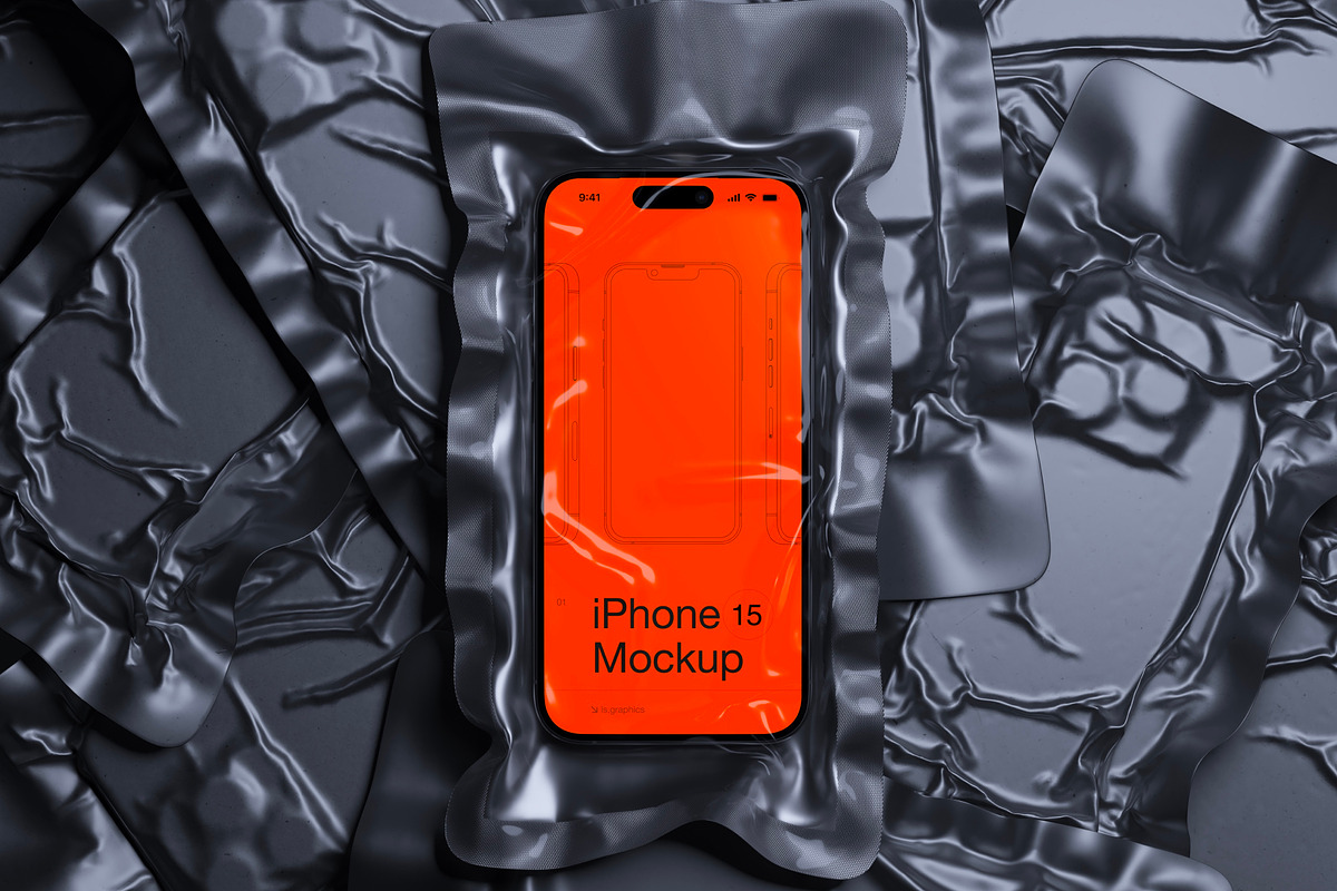 J-Mockups: iPhone 15 Pro, an iPhone Mockup by ls.graphics (Photo 5 of 10)