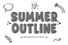 Summer Outline - Display Font