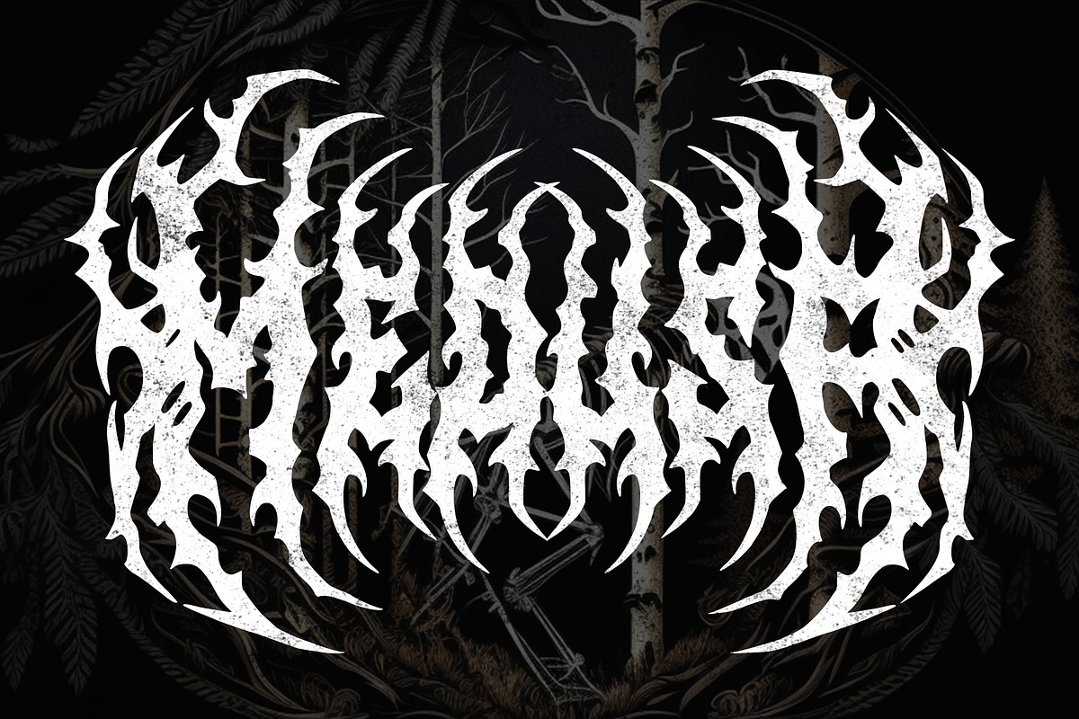 HUNGER - Death Metal Font, a Blackletter Font by Fonday Studio (Photo 3 of 8)