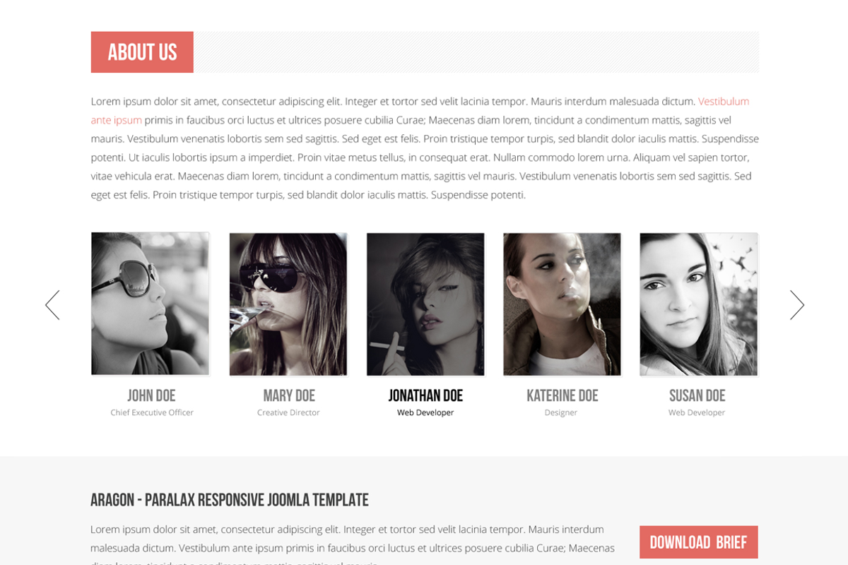 Aragon - Parallax Joomla Template, a Websites & App Template by TemPlaza (Photo 2 of 5)