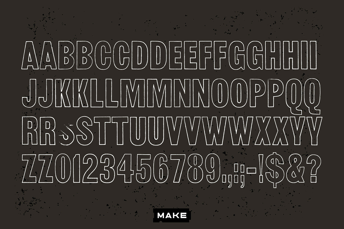 Letterpress Anatomy, a Font by Heavy Metal Type Co. (Photo 3 of 5)