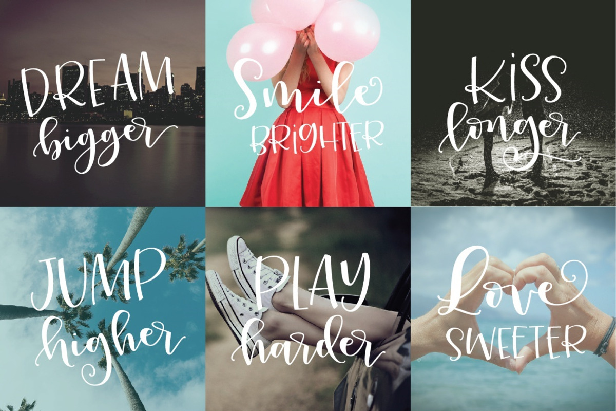 Peony Blooms Font Duo, a Script Font by Emily Spadoni (Photo 2 of 14)