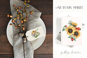 Autumn spirit Watercolor fall flower, a Decorative Illustration by Yuliya Derbisheva (Thumbnail 4 of 11)
