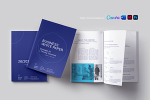 Business White Paper Template, a Brochure Template by Designsoul14