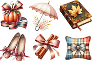 Hand-drawn Coquette Autumn Clipart, an Illustration by Designking (Thumbnail 3 of 4)