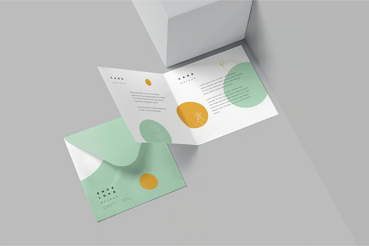 Envelope & Card Mockups, an Advertising Mockup by megostudi0 (Photo 5 of 6)