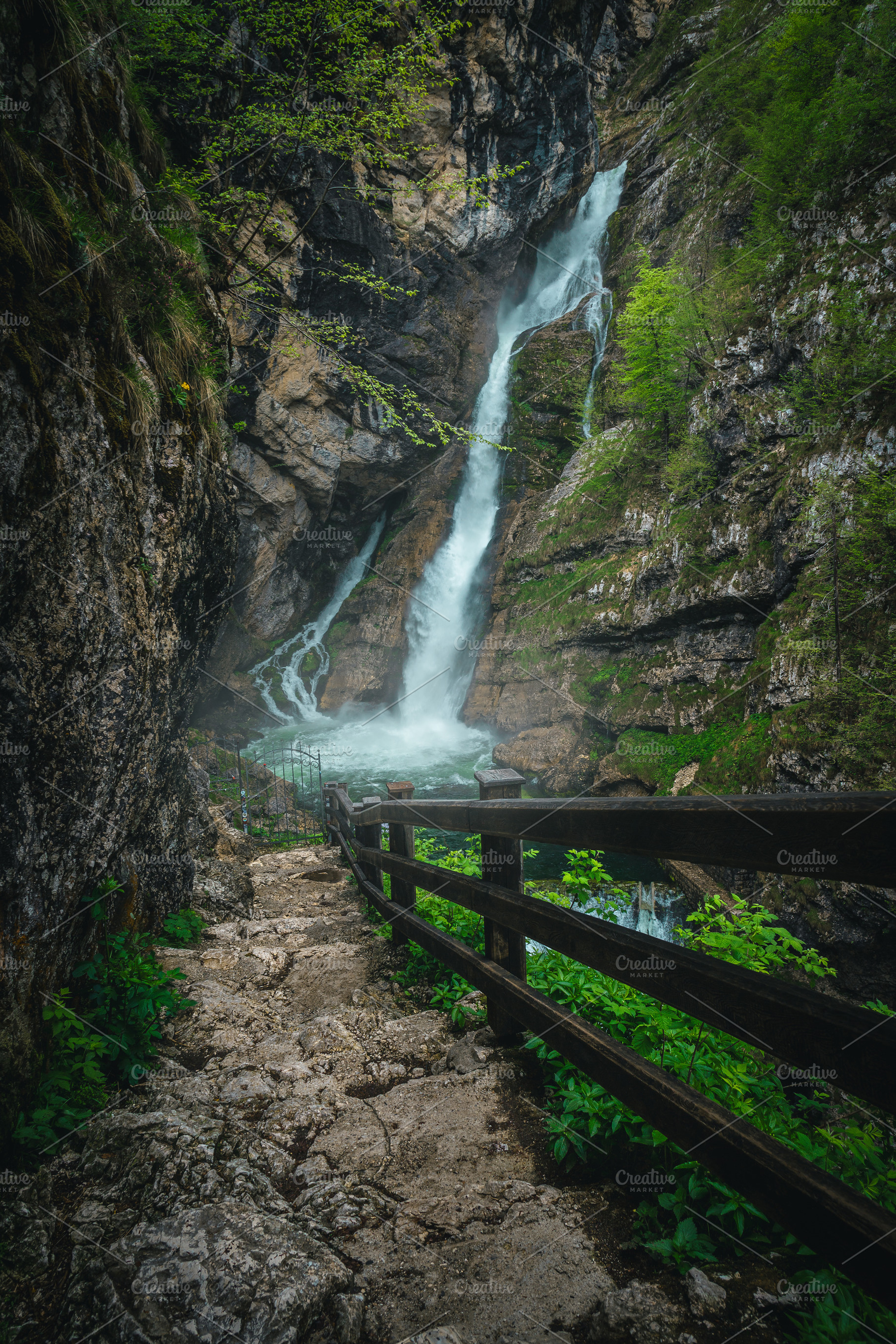 Spectacular Savica waterfall view, a Nature Photo by Alpine Dreams
