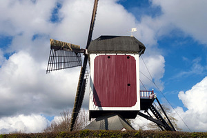 Millstone in front of the Oostenwind windmill