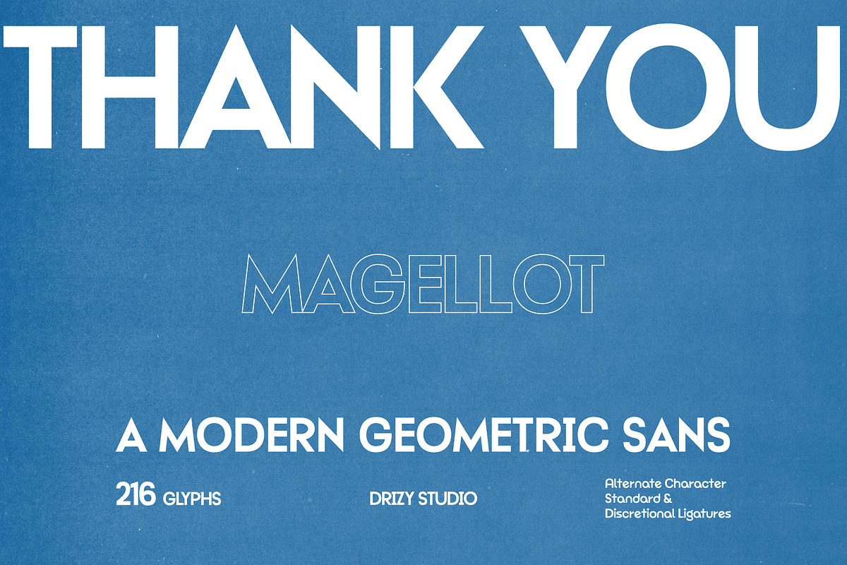 Magellot – Modern Geometric Sans, a Sans Serif Font by Drizy (Photo 10 of 10)