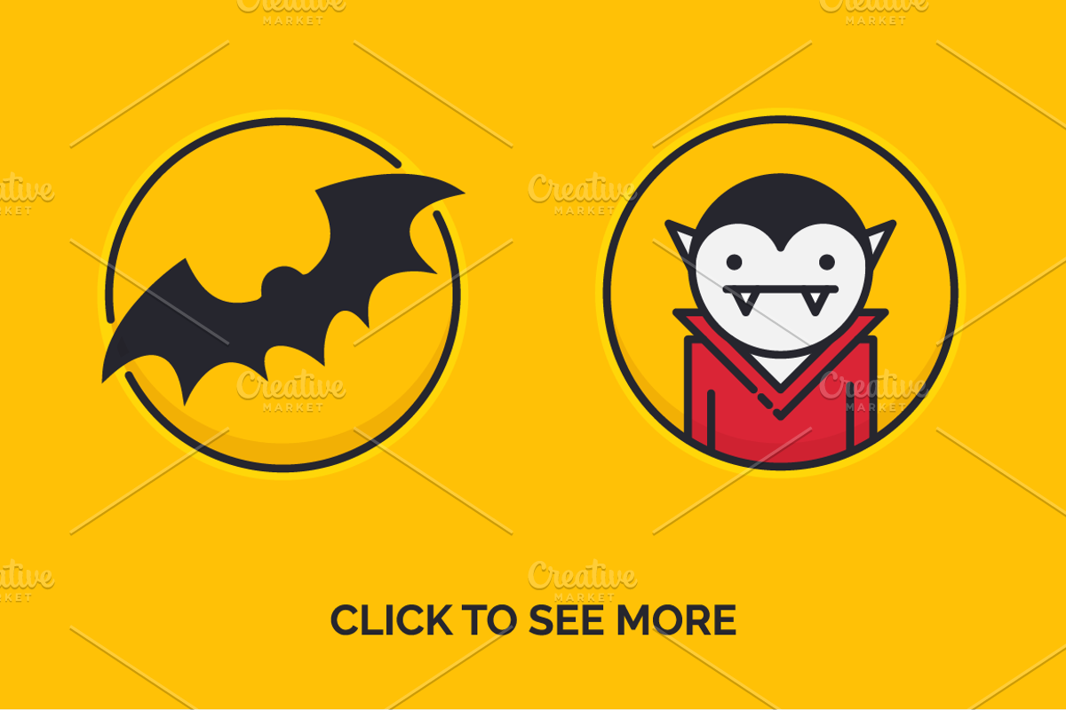 Halloween Icons, an Outline Icon by chewkotski (Photo 2 of 3)